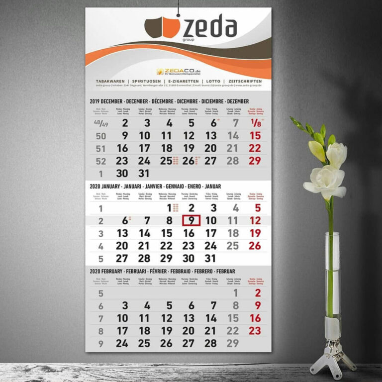 Zeda-Dreimonatskalender für das Pflasterfest Hameln