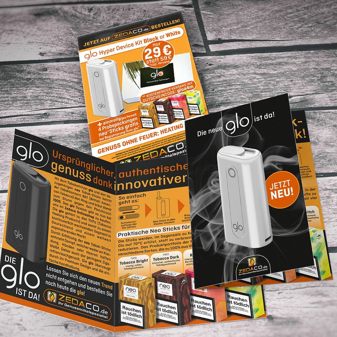glo-Broschüre für zedaco.de